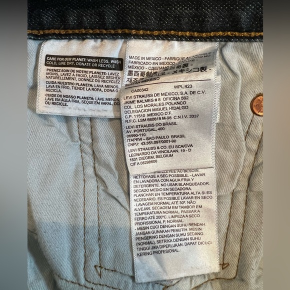 Levi’s 501 Original Fit Button Fly Jeans in Medium Stonewash 34X34 - Picture 12 of 16